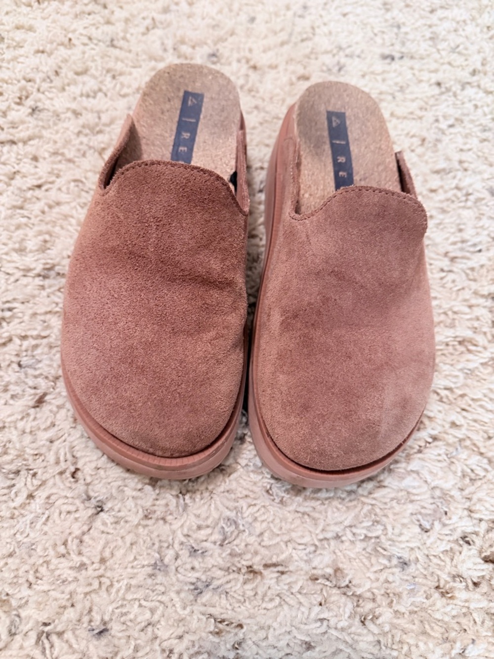 Reef Suede Slip-On Mules in Mauve Brown